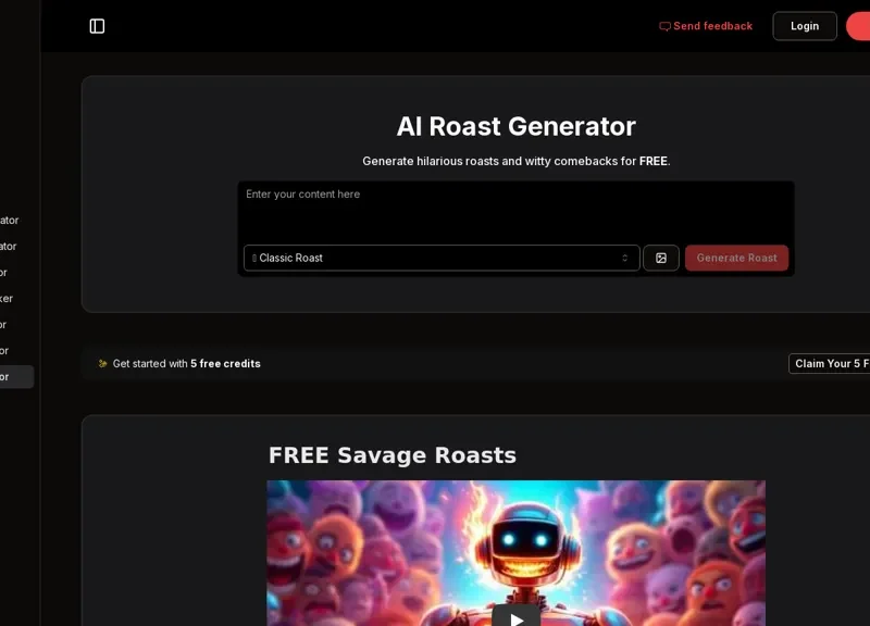 AI Roast Generator