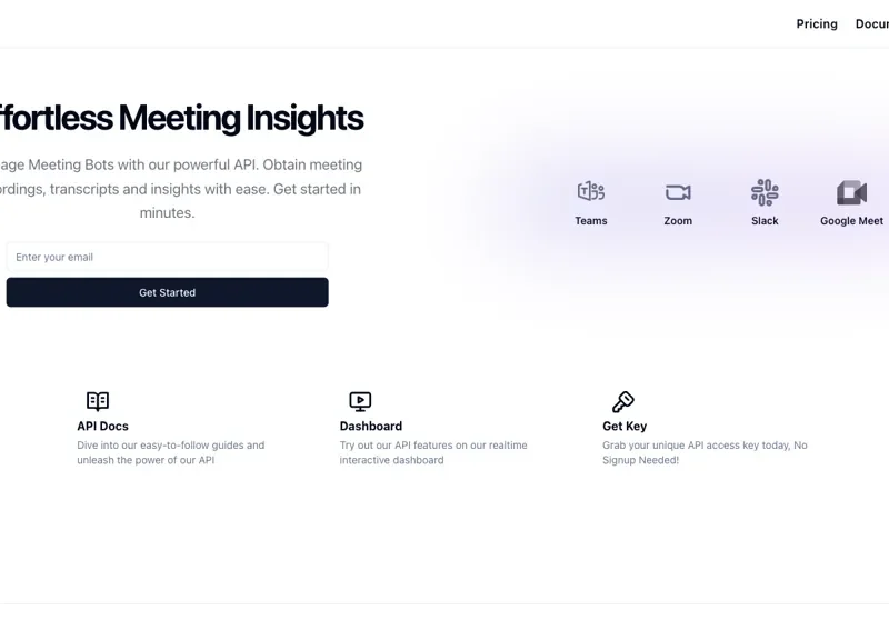 Bubbly Meeting Api