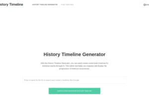 History Timeline Generator