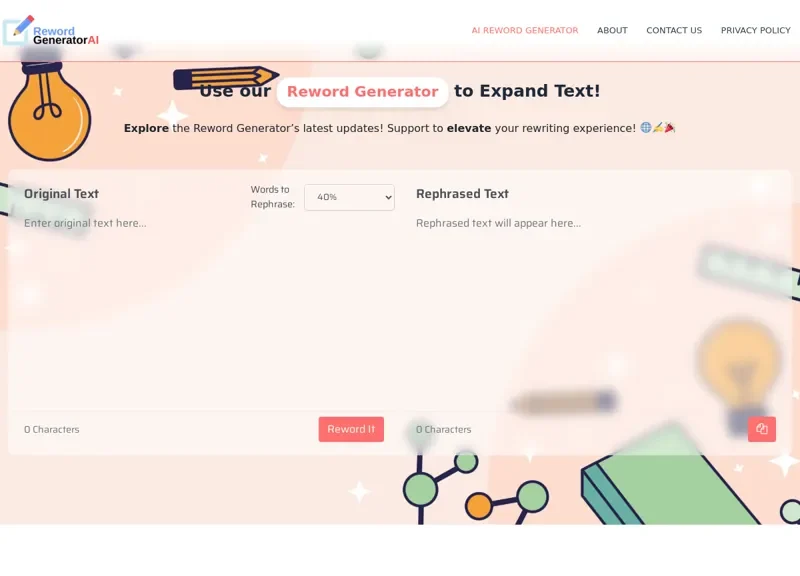 Reword Generator AI