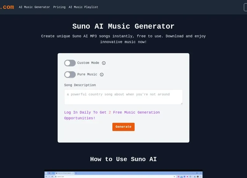 SunoCC AI