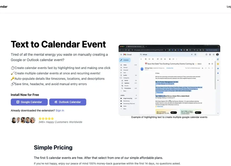Text To Calendar