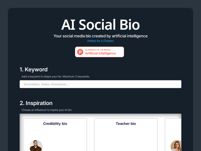 AI Social Bio