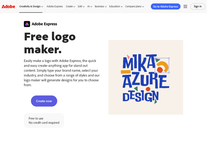 Adobe Free Logo Maker