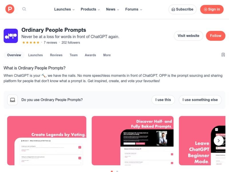 Ordinary People Prompts