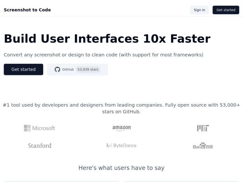 Screenshot To Code