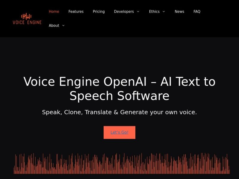 Voice Engine by OpenAI