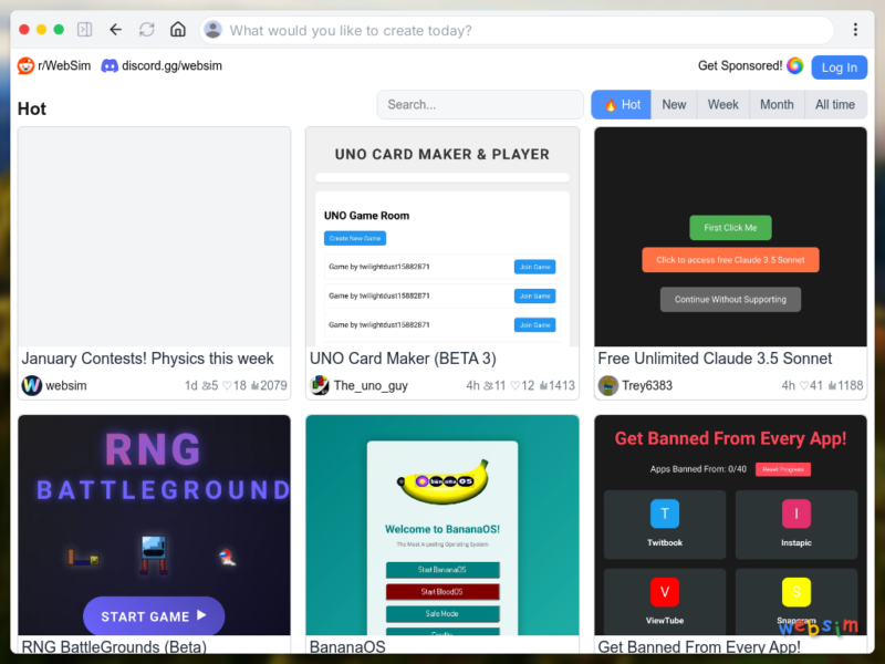 Websim AI
