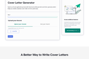 Cover Letter by Grammarly
